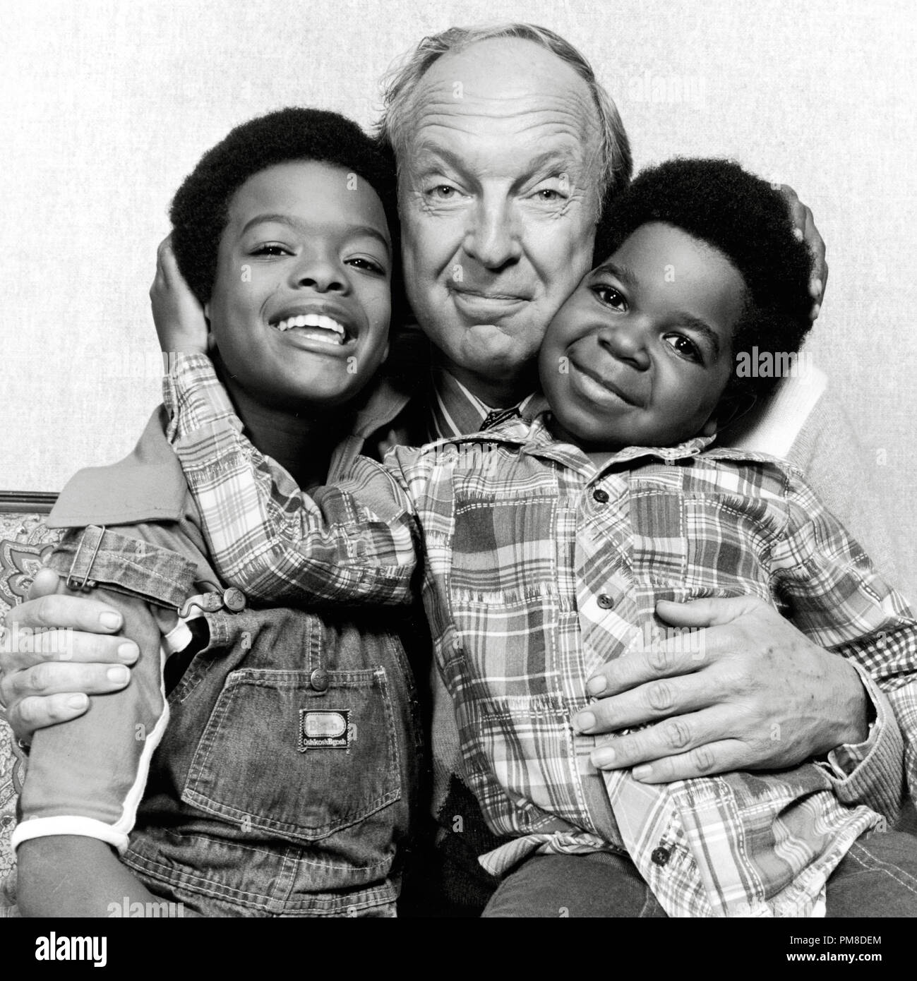 Conrad Bain, Gary Coleman, Todd Bridges 'Diff'rent Strokes' circa 1978     File Reference # 31955 530THA Stock Photo