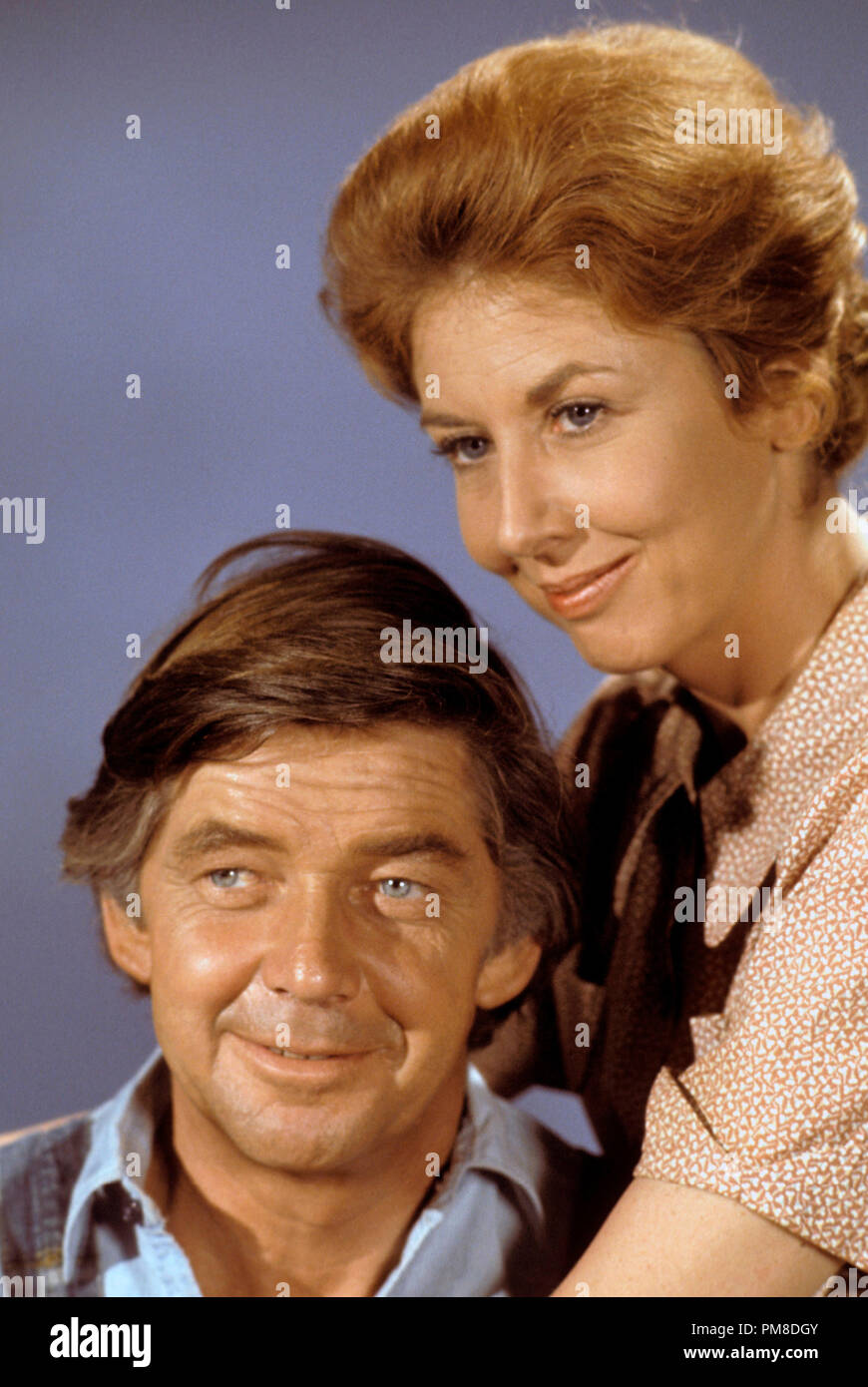 Ralph Waite, Michael Learned "The Waltons" circa 1972 CBS File