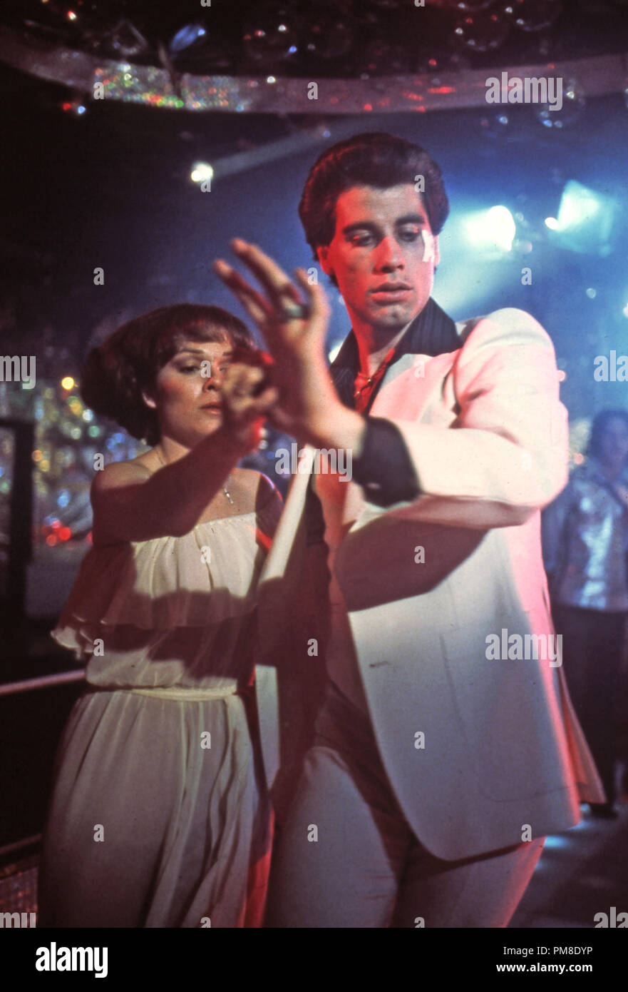 Karen Lynn Gorney and John Travolta,'Saturday Night Fever' 1977 Paramount    File Reference # 31202 184THA Stock Photo