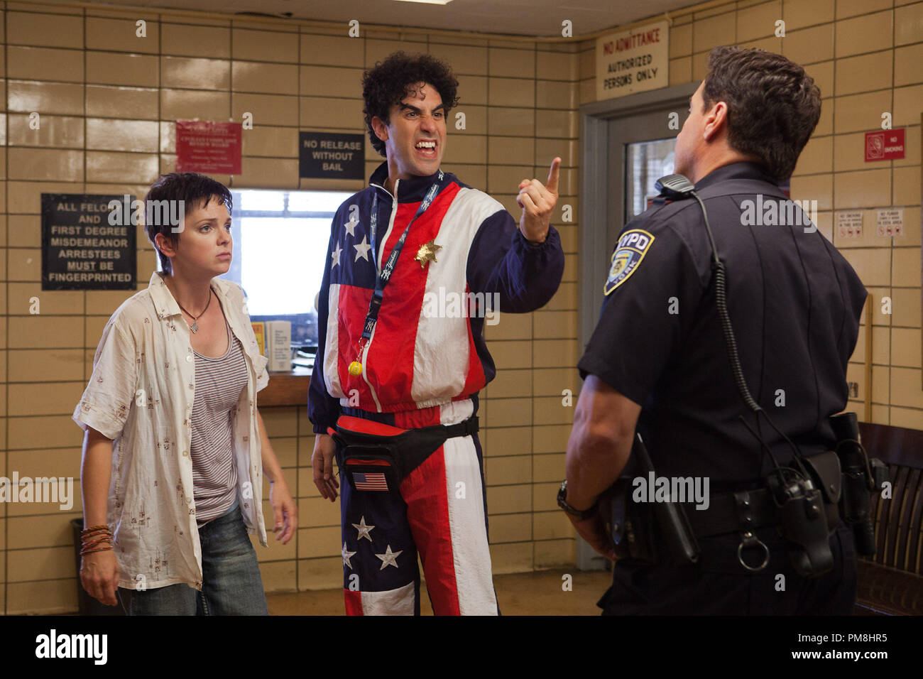 Zoey (Anna Faris, far left) and The Dictator (Sacha Baron Cohen) in THE DICTATOR, from Paramount Pictures. Stock Photo