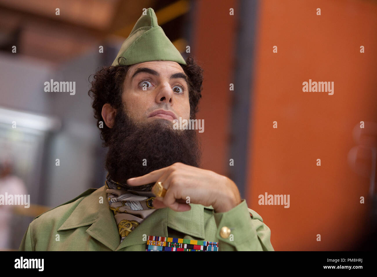 The Dictator (Sacha Baron Cohen) in THE DICTATOR, from Paramount Pictures. Stock Photo