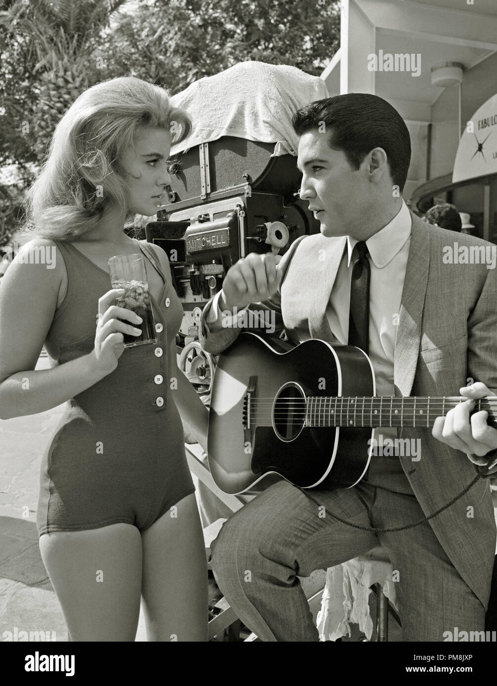 (Archival Classic Cinema - Elvis Presley Retrospective) Elvis Presley and Ann-Margret, 'Viva Las Vegas' 1964 MGM  File Reference # 31616 058THA Stock Photo