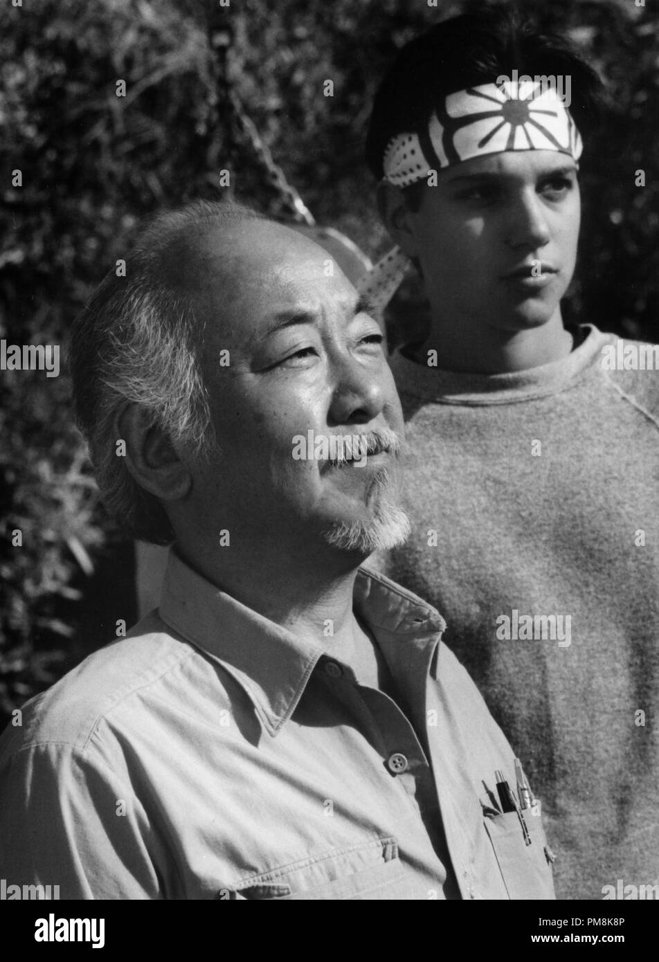 Film still or Publicity still from 'The Karate Kid, Part III' Pat Morita and Ralph Macchio © 1989 Columbia Pictures  All Rights Reserved   File Reference # 31623044THA  For Editorial Use Only Stock Photo