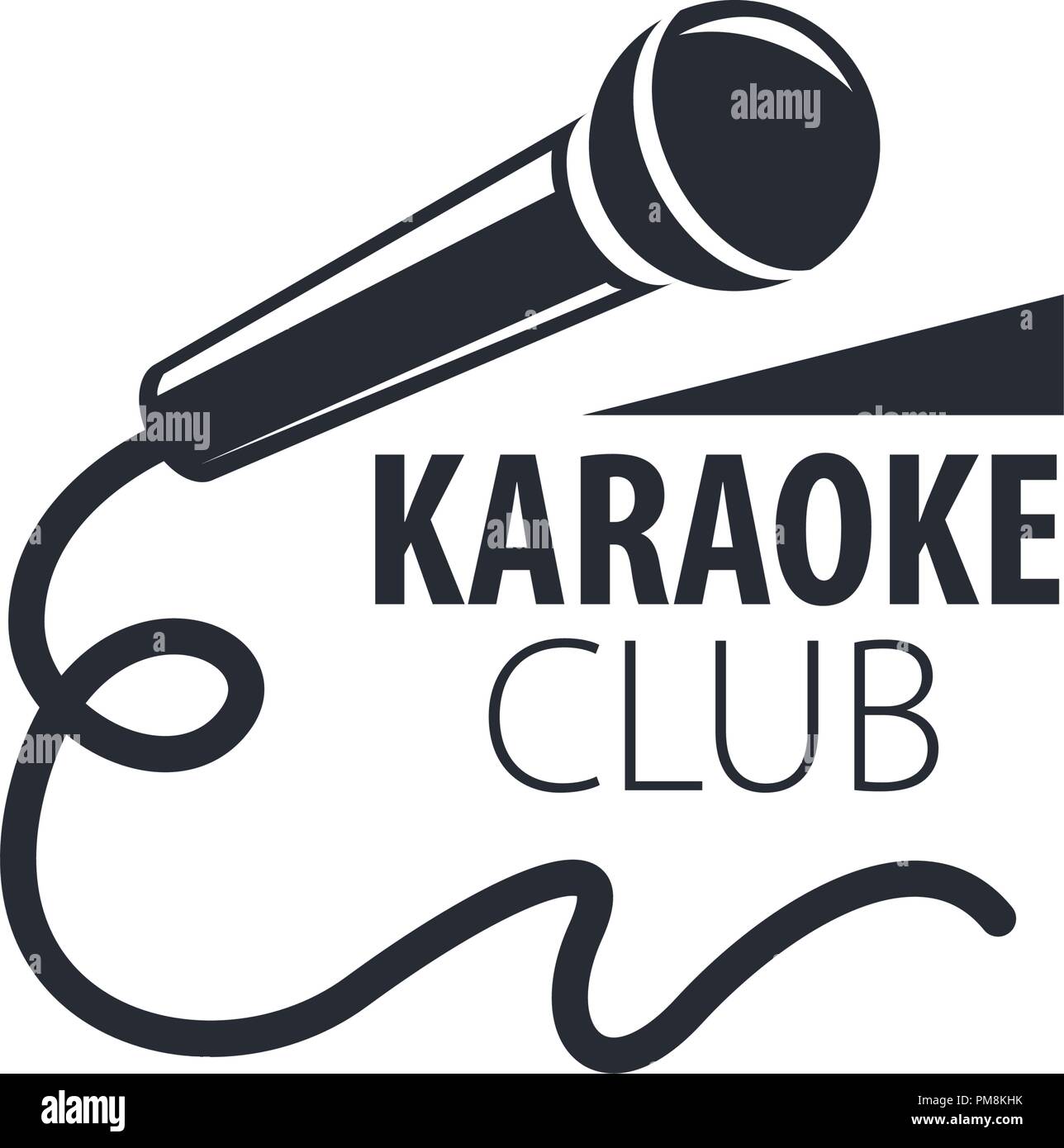 Vector Logo Karaoke Stock Vector Art Illustration Vector Image