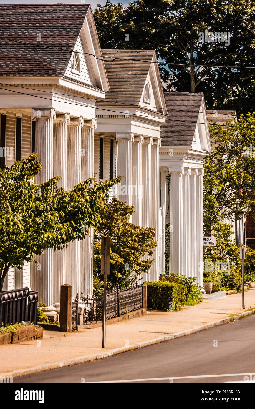Whale Oil Row New London, Connecticut, USA Stock Photo Alamy