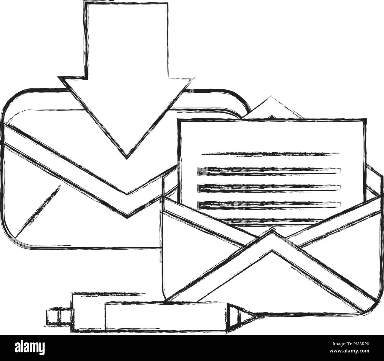 Receiving invitation Stock Vector Images Alamy