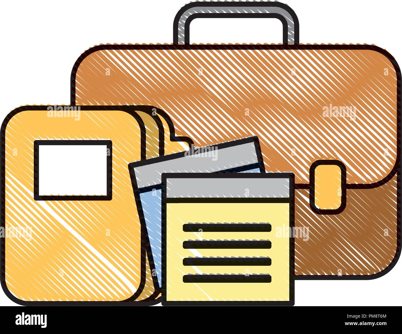 business briefcase office folder files Stock Vector Image & Art Alamy