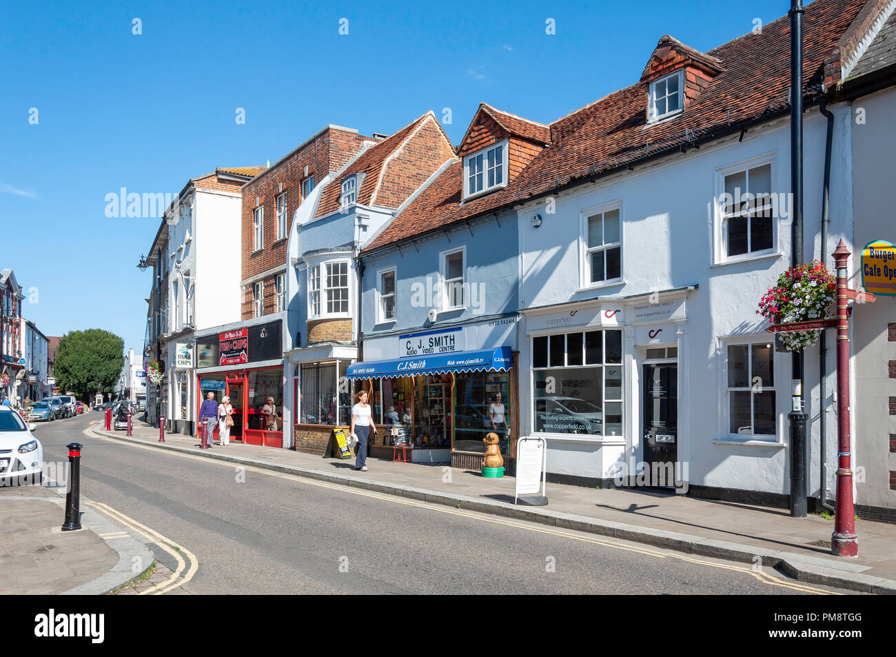 Guildford Street, Chertsey, Surrey, England, United Kingdom Stock Photo