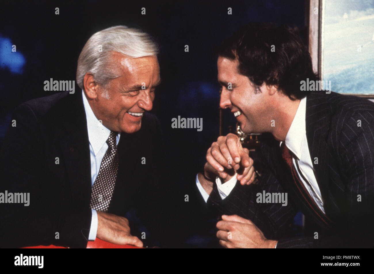 Studio Publicity Still from "Caddyshack" Ted Knight, Chevy Chase © 1980