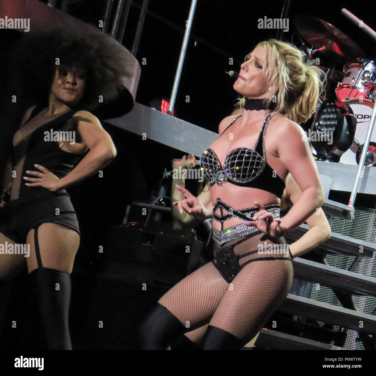 Britney Spears performs at Scarborough Open Air Theatre for her ...