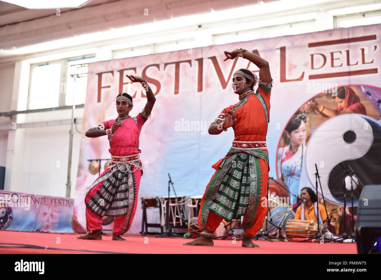 Dancers Dressed In Traditional Clothes Seen Performing During The Festival The Festival Dell Oriente Returns To Napoli For Three Days At The Exhibition Complex Mostra D Oltremare Total Immersion In The Oriental Culture