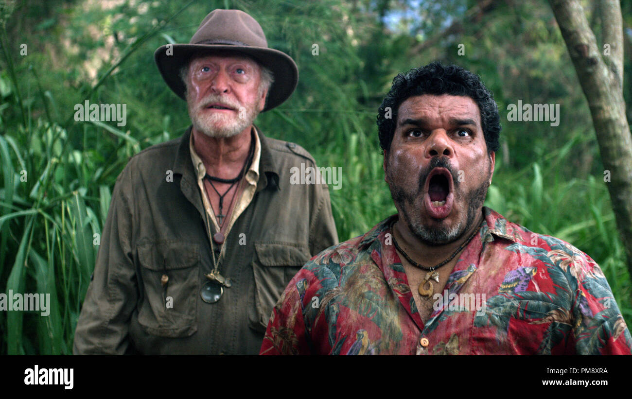 (L-r) MICHAEL CAINE as Alexander and LUIS GUZMÁN as Gabato in New Line Cinema?s family adventure JOURNEY 2: THE MYSTERIOUS ISLAND, a Warner Bros. Pictures release. Stock Photo