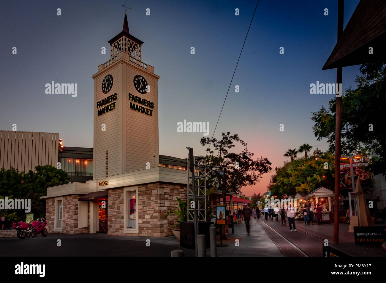 Farmers Market & The Grove Los Angeles, California Stock Photo