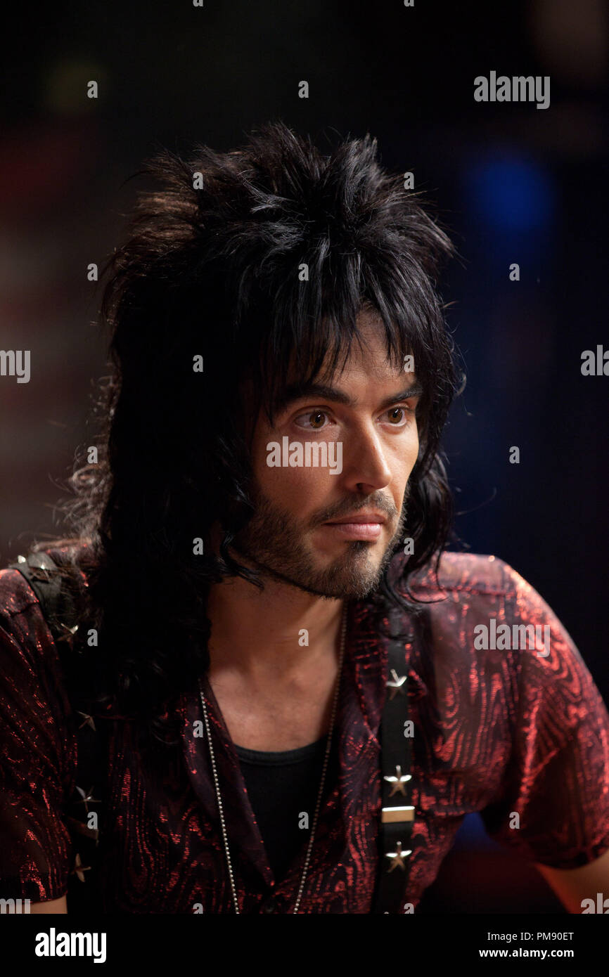 RUSSELL BRAND as Lonny in New Line Cinema's rock musical 'ROCK OF AGES,' a Warner Bros. Pictures release. Stock Photo