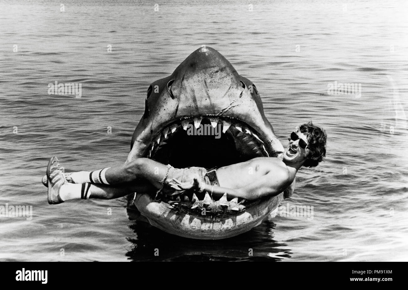 Director Steven Spielberg, 'Jaws' 1975 Universal  File Reference # 31537 012 Stock Photo