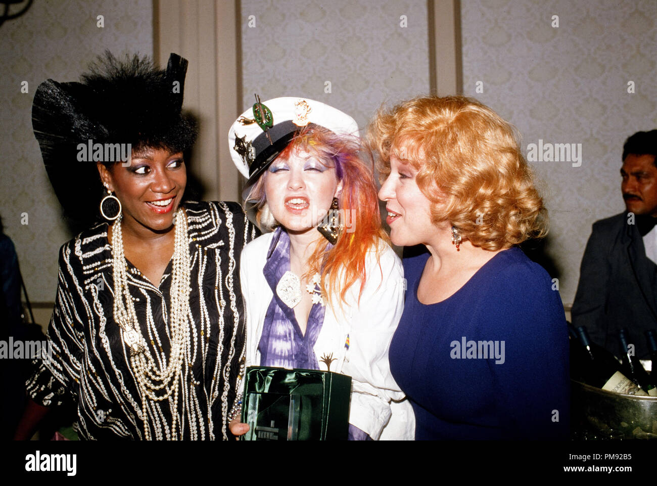 Patti Labelle, Cyndi Lauper and Bette Midler, 1985.  File Reference # 31537 165THA  © JRC /The Hollywood Archive-All Rights Reserved Stock Photo