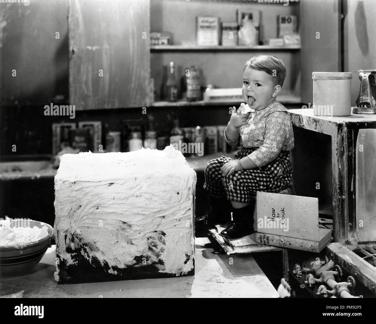 George 'Spanky' McFarland, Our Gang Comedies 'Birthday Blues' 1932 Hal Roach Studios  File Reference # 31537 212 Stock Photo
