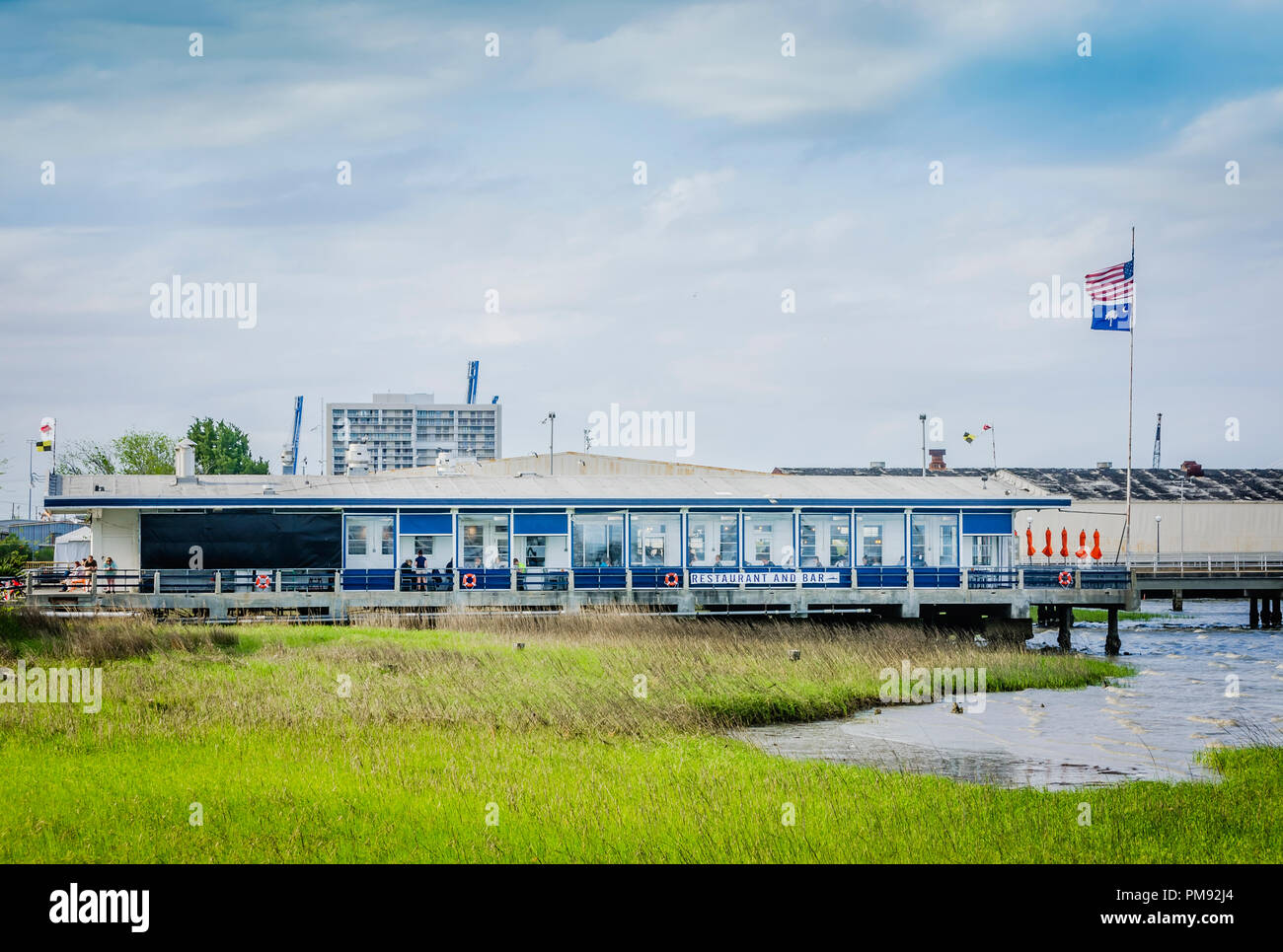 Fleet Landing Restaurant and Bar is pictured along Charleston
