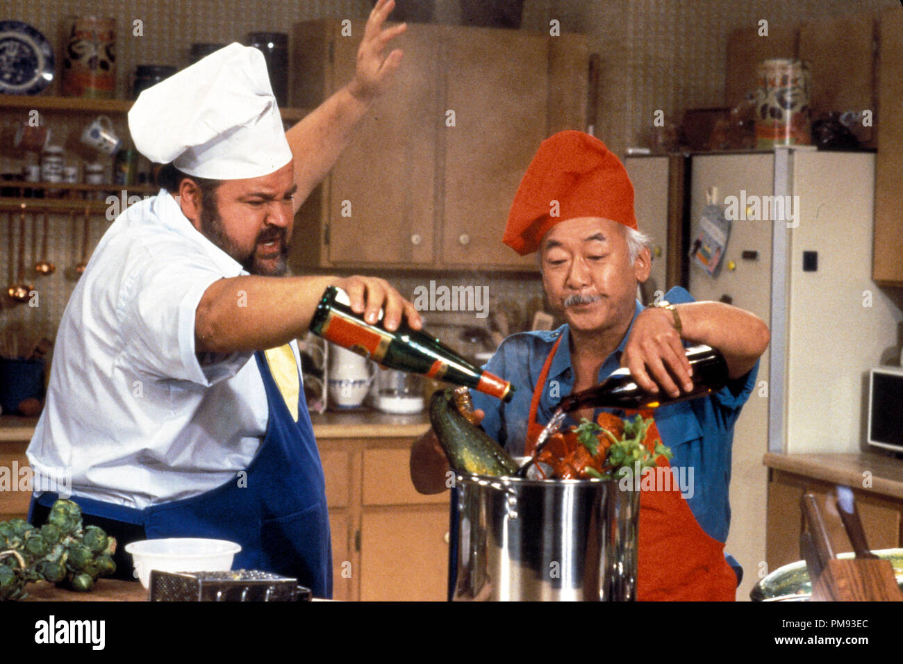Studio Publicity Still from 'The Dom DeLuise Show' Dom DeLuise, Pat Morita 1987  All Rights Reserved   File Reference # 31697065THA  For Editorial Use Only Stock Photo