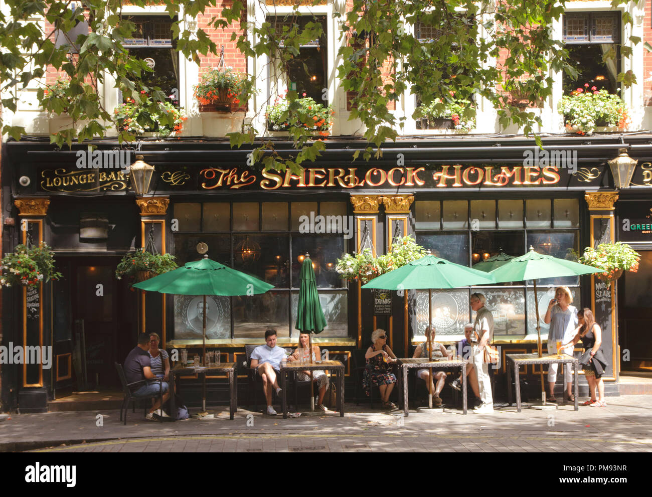 The Sherlock Holmes Pub Northumberland Street London Stock Photo