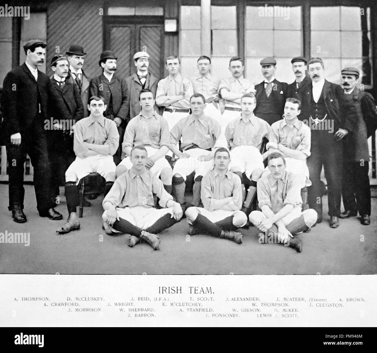 Ireland Football Team in the 1890s Stock Photo Alamy