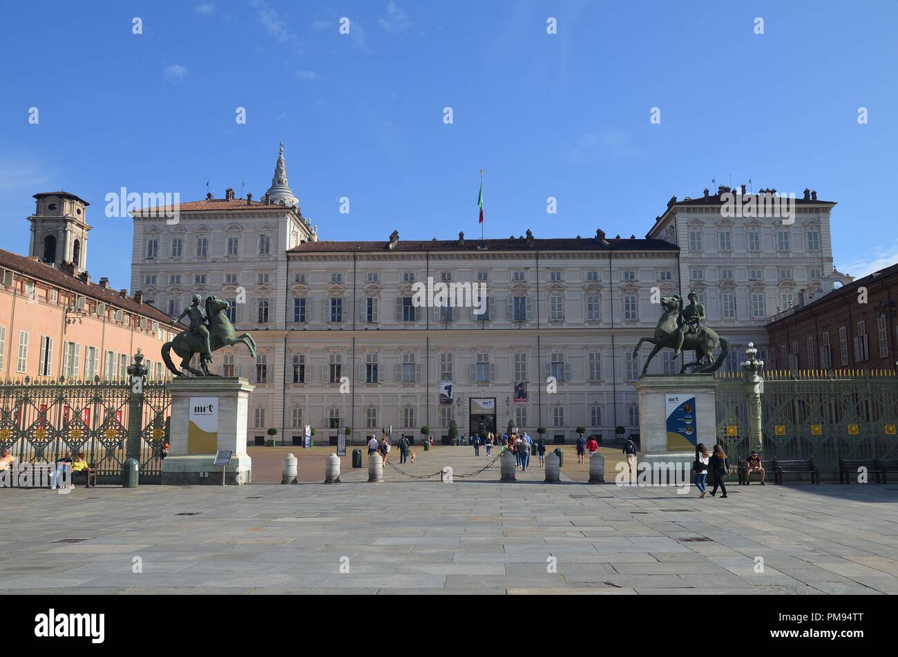 Torino (Turin), Hauptstadt der Region Piemont, Nord-Italien: Palazzo Reale Stock Photo