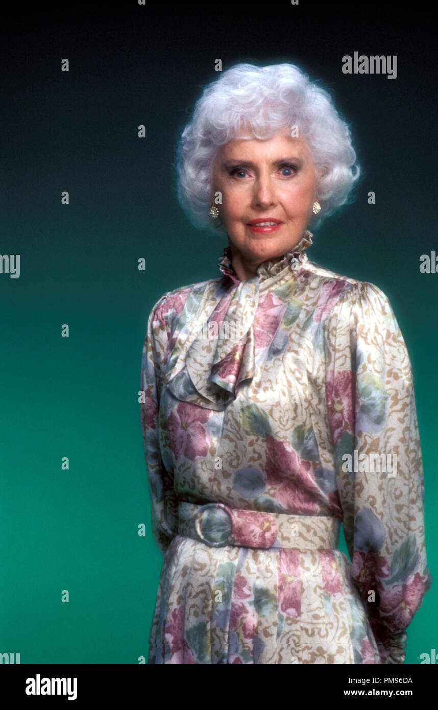 Studio Publicity Still from "The Colbys" Barbara Stanwyck 1985 Stock Photo