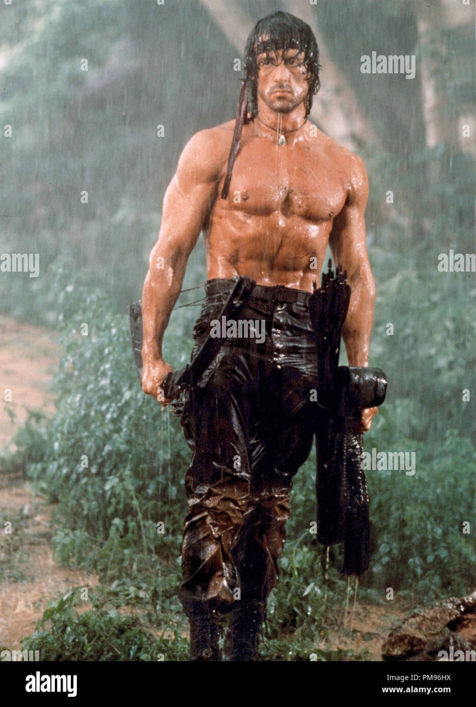 Studio Publicity Still from 'Rambo: First Blood Part II' Sylvester Stallone © 1985 Tri-Star All Rights Reserved   File Reference # 31703134THA  For Editorial Use Only Stock Photo