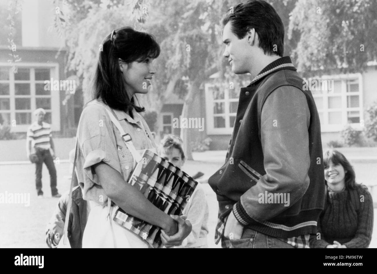 Studio Publicity Still from 'Once Bitten' Karen Kopins, Jim Carrey © 1985 Samuel Goldwyn All Rights Reserved   File Reference # 31703202THA  For Editorial Use Only Stock Photo