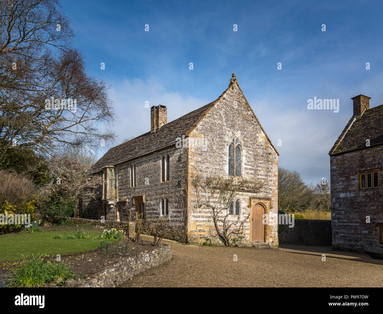 Cerne Abbey guesthouse, Cerne Abbas, Dorset, UK Stock Photo