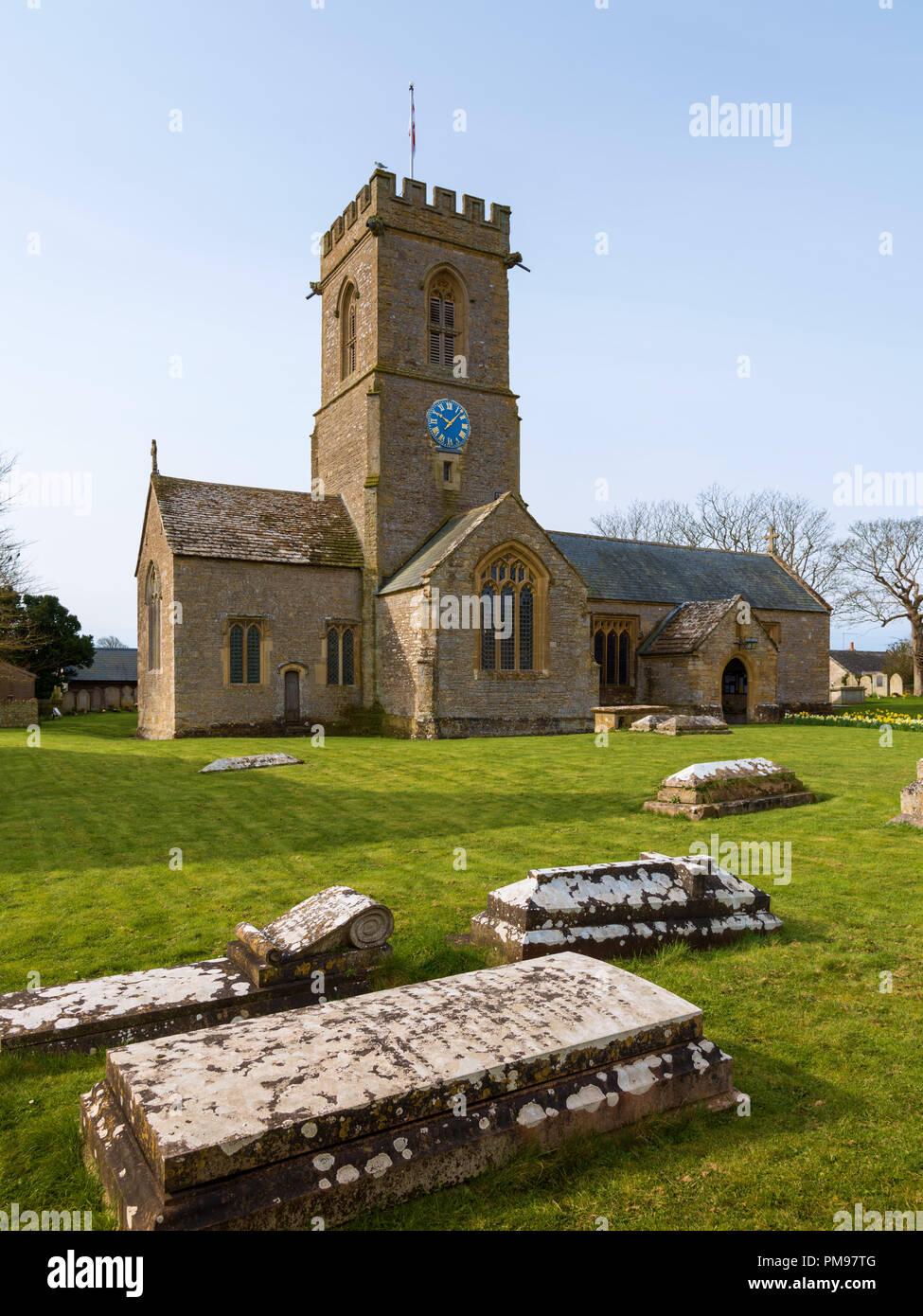 St. Mary's Church, Burton Bradstock, Dorset, UK Stock Photo
