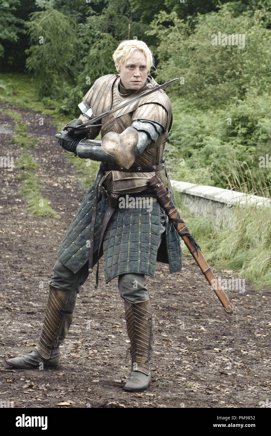 GAME OF THRONES episode 22 (season 3, episode 2): Gwendoline Christie Stock  Photo - Alamy