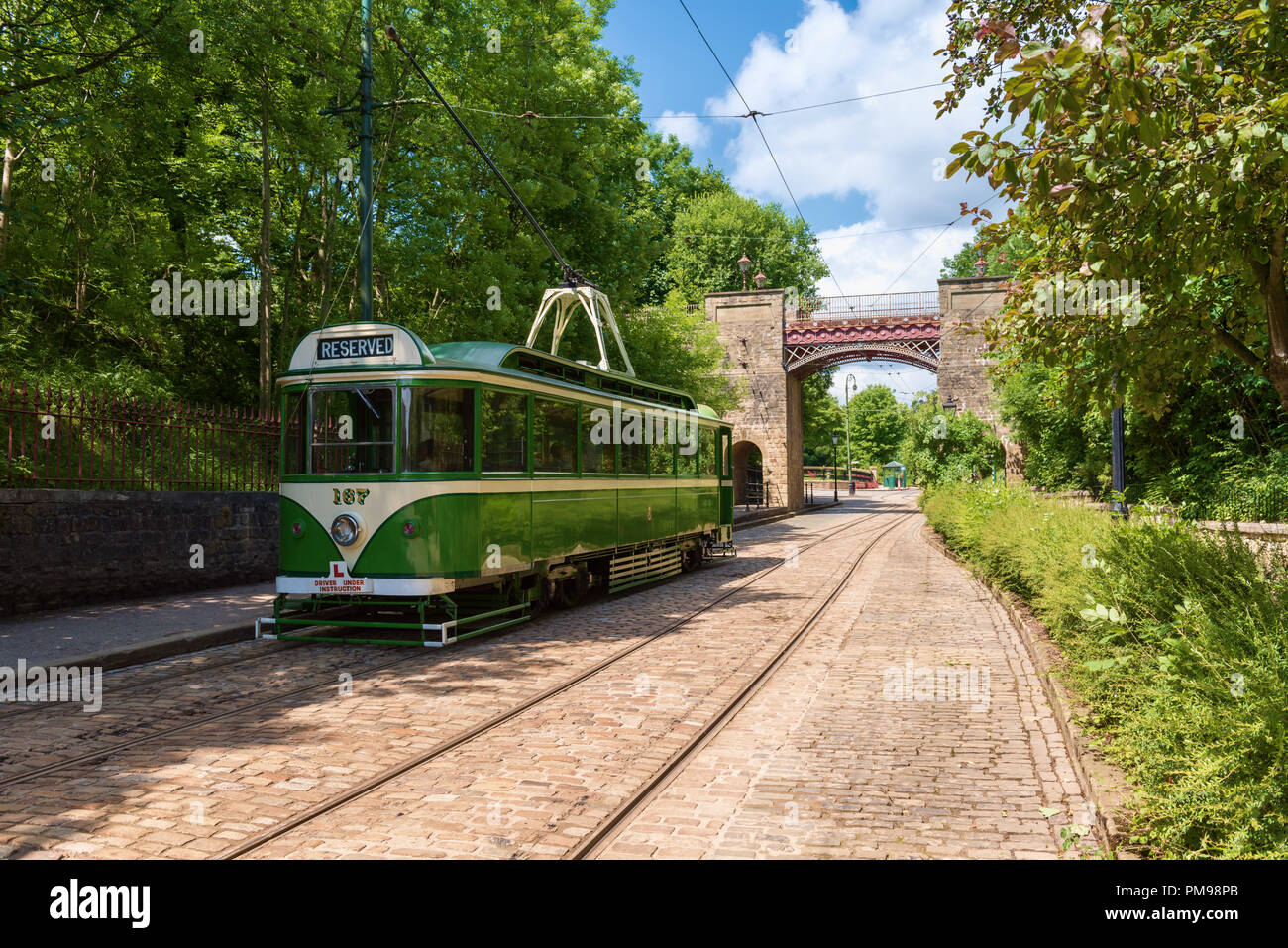 Crich Tramway Village Museum, Derbyshire, UK Stock Photo