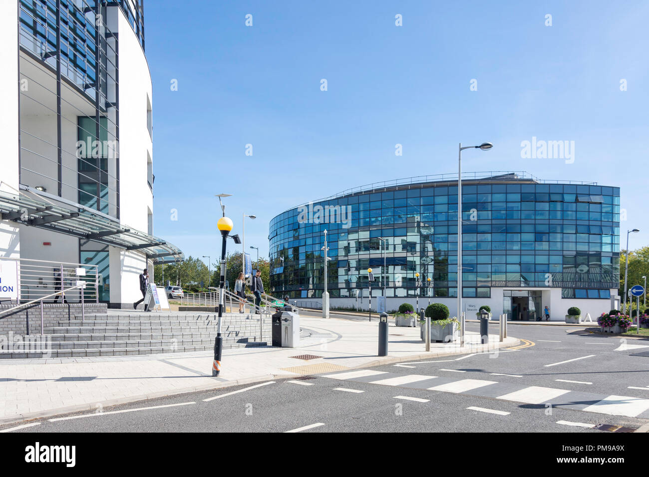 Eastern Gateway and Mary Seacole Buildings, Brunel University London, Uxbridge, London Borough of Hillingdon, Greater London, England, United Kingdom Stock Photo