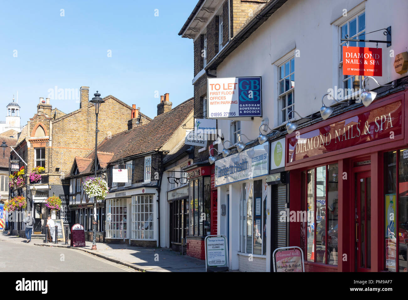 Period buildings, Windsor Street, Uxbridge, London Borough of Hillington, Greater London, England, United Kingdom Stock Photo