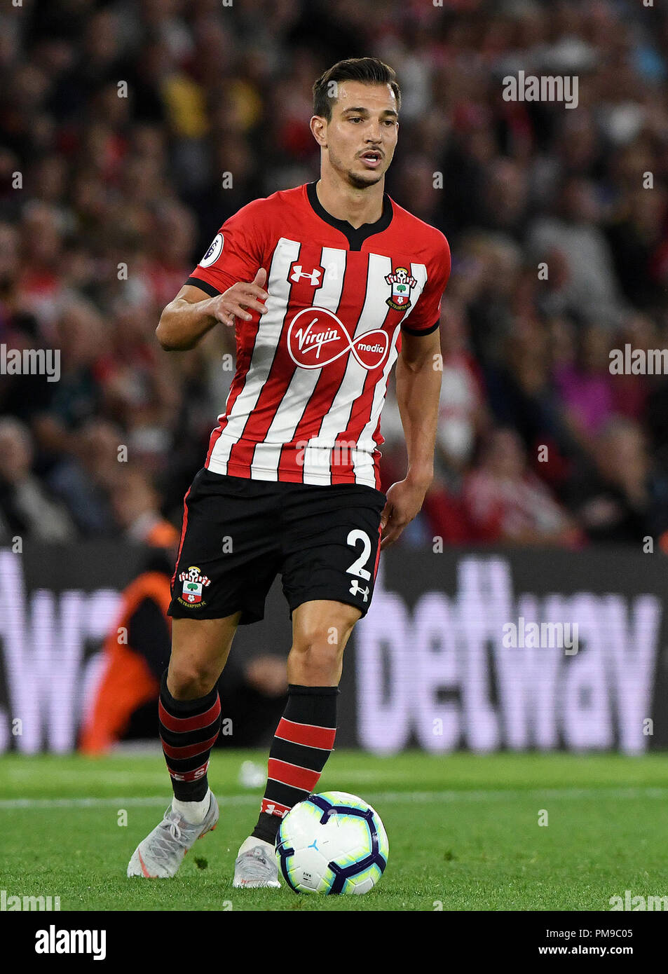 Southampton, UK. 17th September 2018. Cedric Soares of Southampton - Southampton v Brighton & Hove Albion, Premier League, St Mary's Stadium, Southampton - 17th September 2018  uding those listed as 'live' Credit: Richard Calver/Alamy Live News Credit: Richard Calver/Alamy Live News Stock Photo