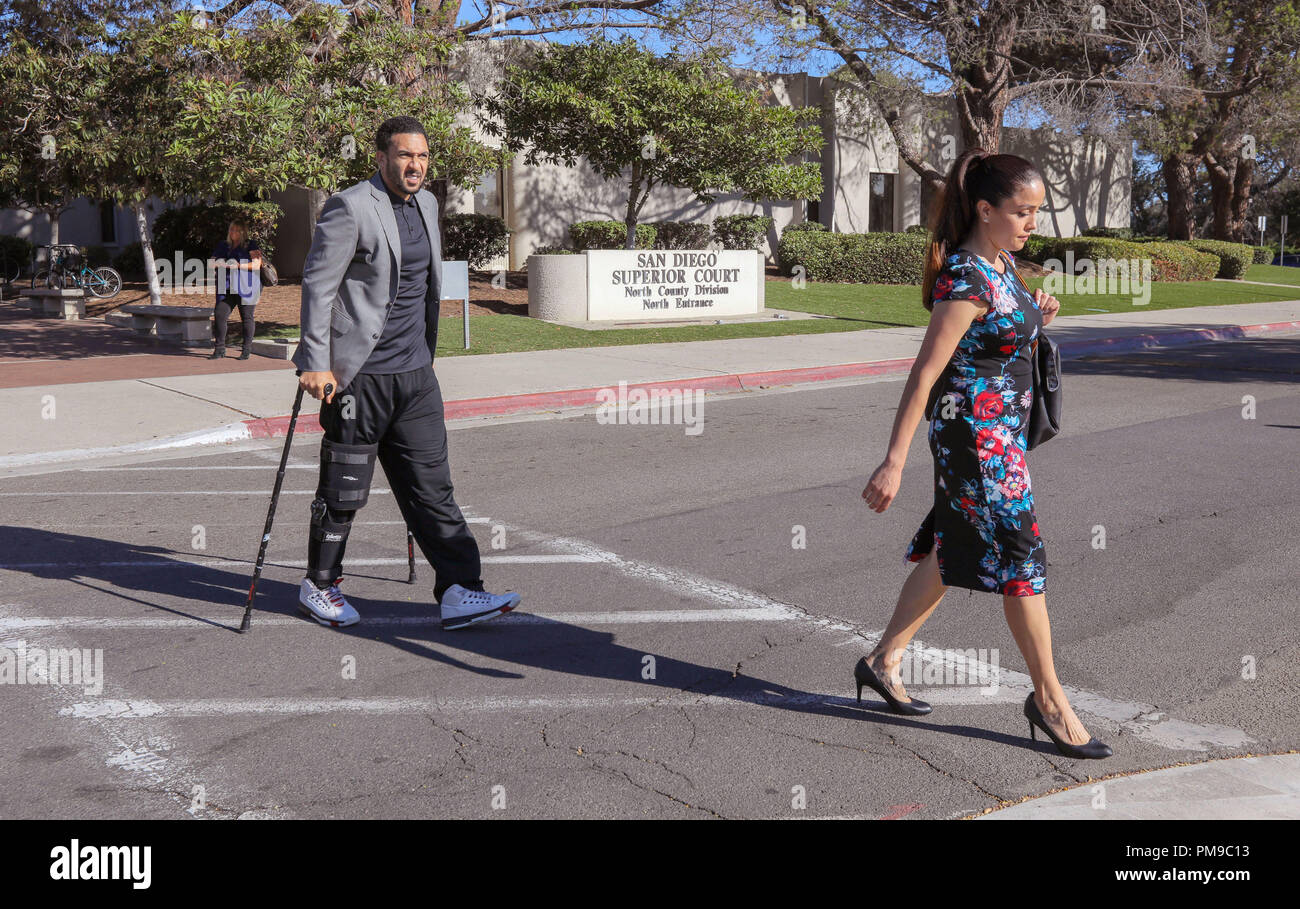Vista, California, USA. 17th Sep, 2018. KELLEN WINSLOW II and his wife