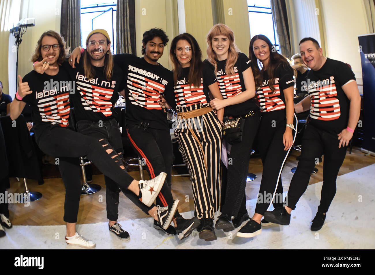 London, UK. 16th Sep 2018. Toni & Guy - label.m fantastic and lovely people  backstate at