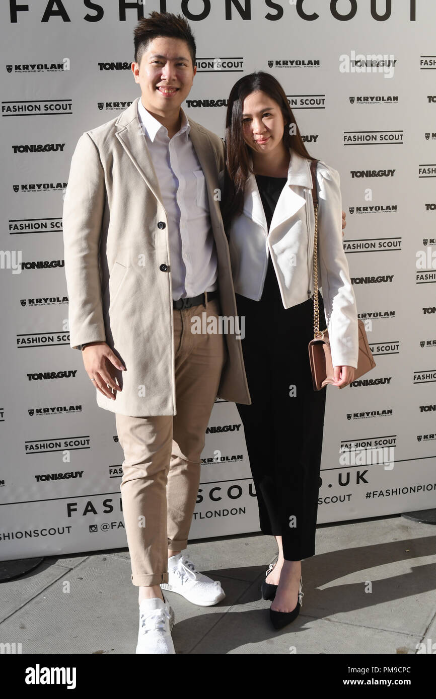 London, UK. 16th Sep 2018. Fashionista attend Fashion Scout - SS19 - London Fashion Week - Day 3, London, UK. 16 September 2018. Credit: Picture Capital/Alamy Live News Stock Photo