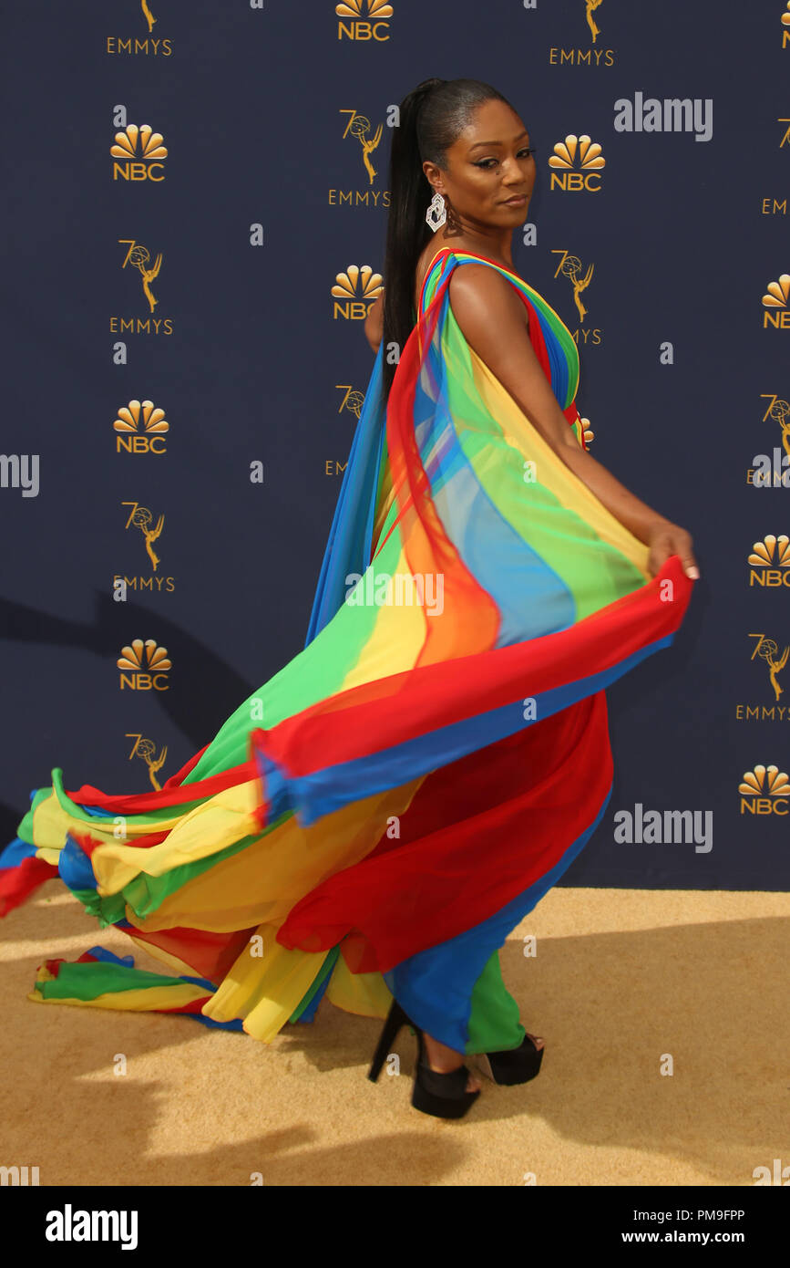 Los Angeles, Ca, USA. 17th Sep, 2018. Tiffany Haddish at the 70th