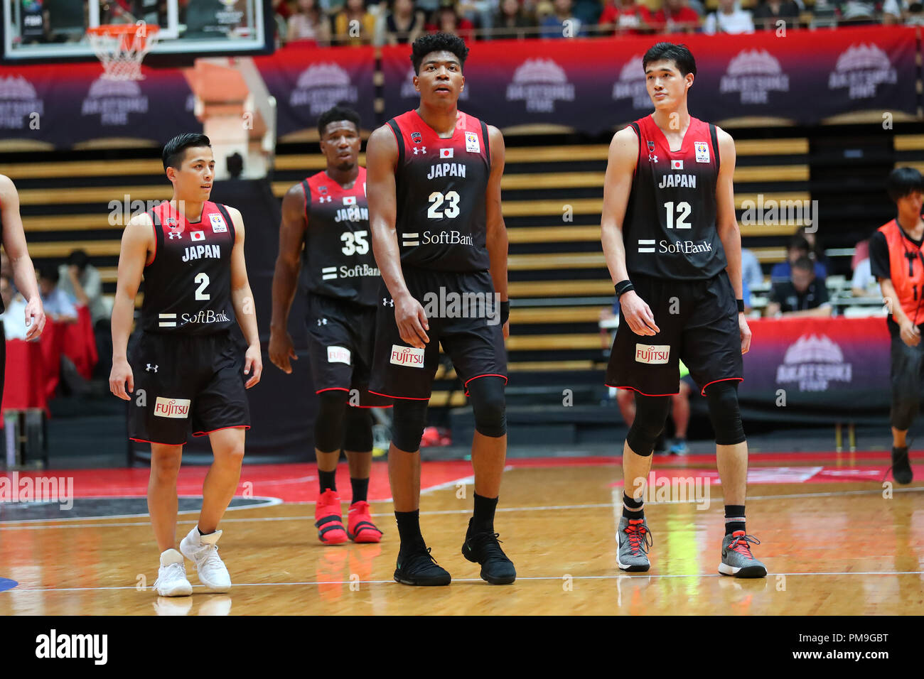 Ota City General Gymnasium Tokyo Japan 17th Sep 18 L To R Yuki Togashi Rui Hachimura Yuta Watanabe Jpn September 17 18 Basketball Fiba World Cup 19 Asian Qualifier Second Round