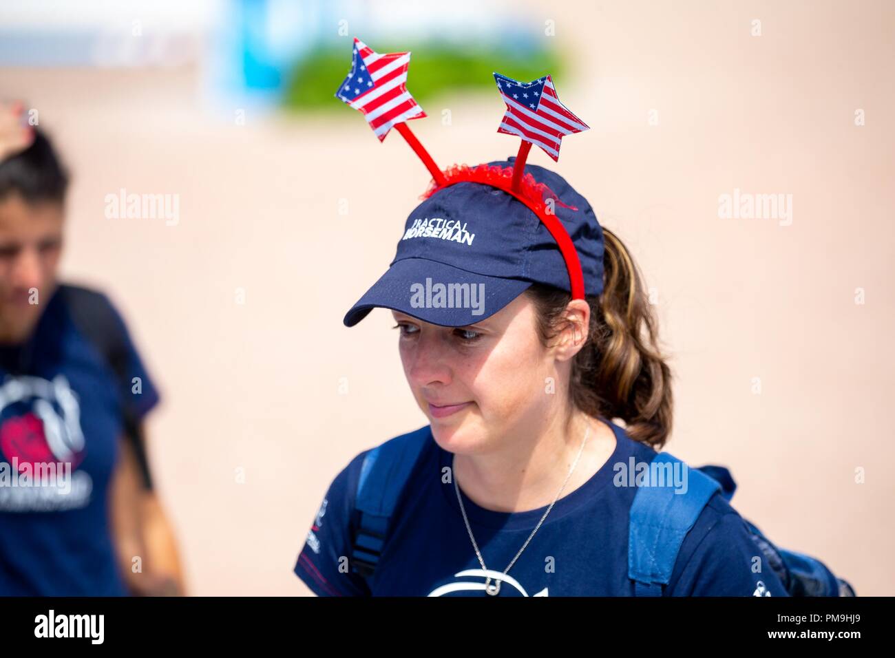 Tryon, North Carolina, USA. 17th Sep 2018. USA Supporter. Day 6. World Equestrian Games. WEG 2018 Tryon. North Carolina. USA. 17/09/2018. Credit: Sport In Pictures/Alamy Live News Stock Photo