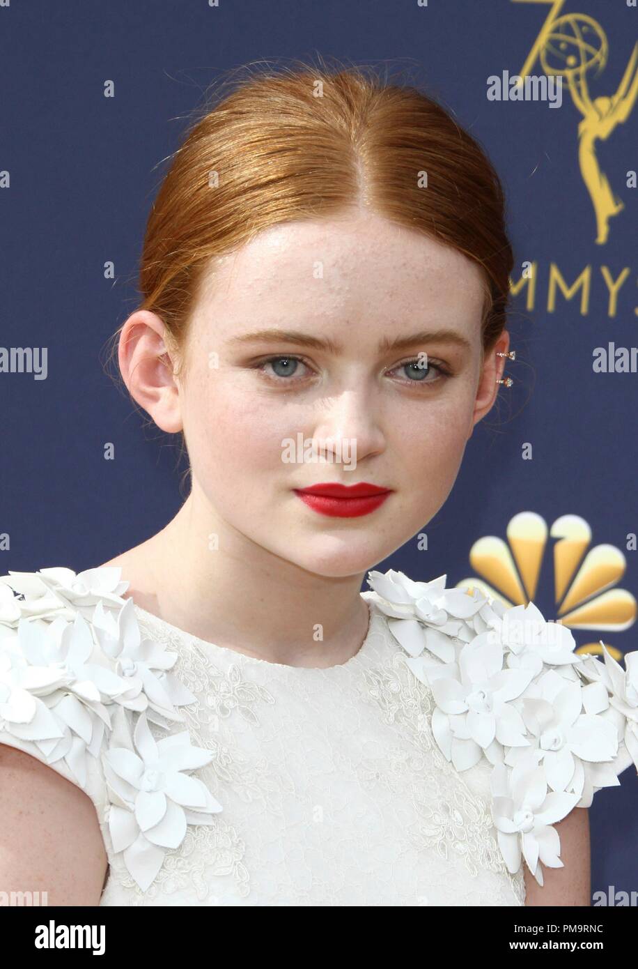Sadie Sink at arrivals for 70th Primetime Emmy Awards 2018 - ARRIVALS