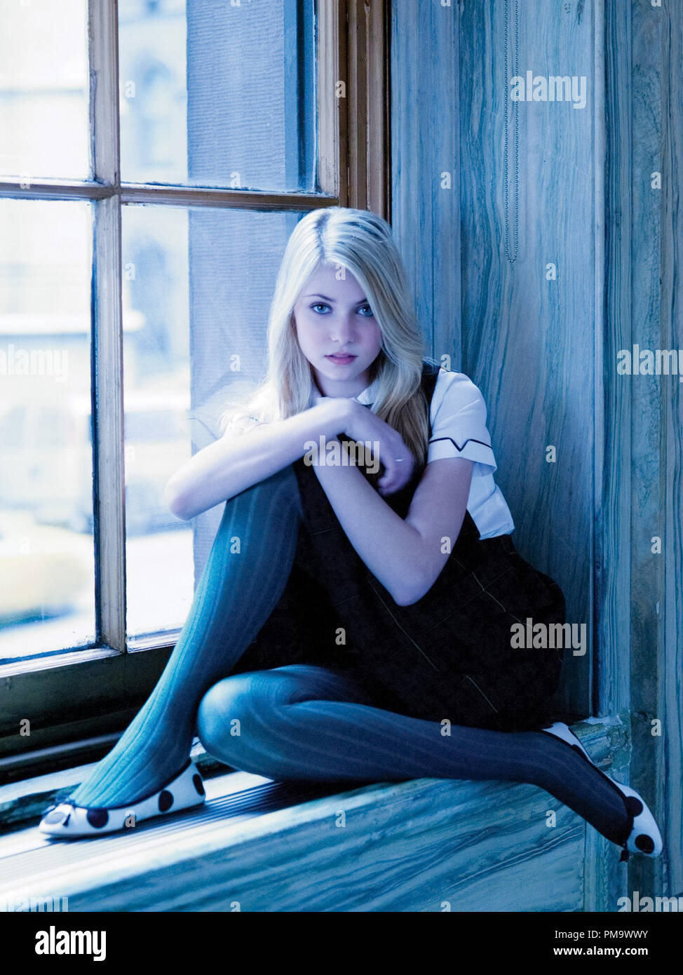 Gossip Girl Pictured: Taylor Momsen as Jenny Humphrey Photo Credit: Andrew Eccles / The CW © 2007 The CW Network, LLC. All Rights Reserved. Stock Photo