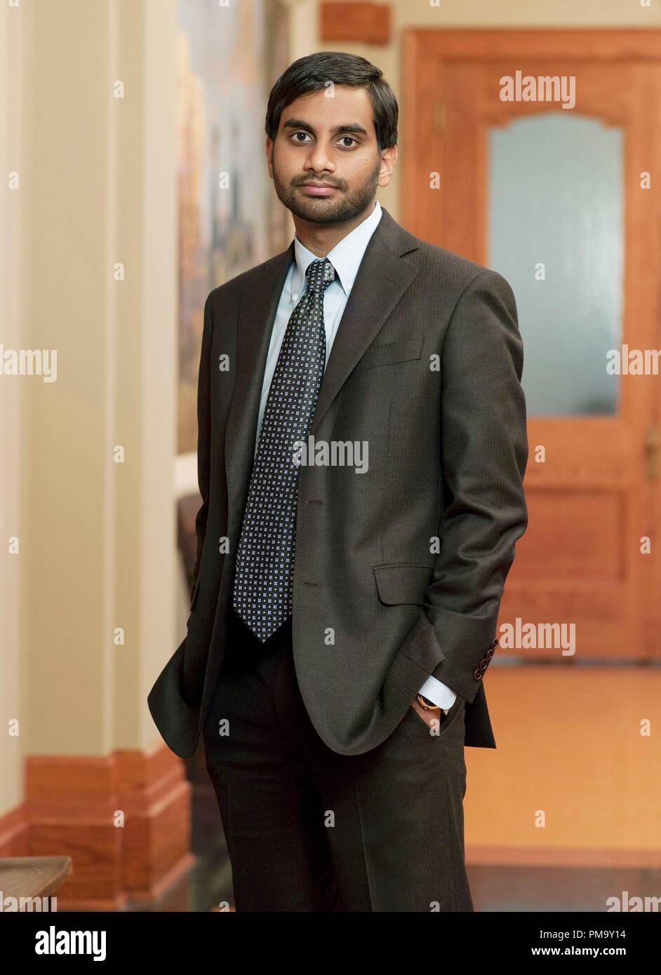 PARKS AND RECREATION -- Pictured: Aziz Ansari as Tom Haverford Stock Photo  - Alamy