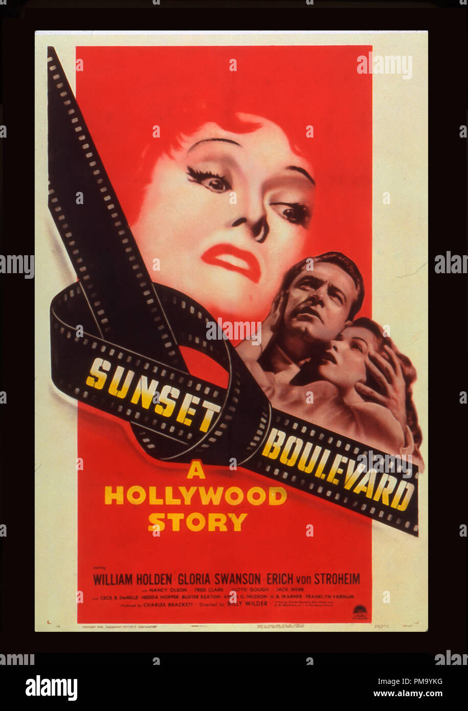 Studio Publicity Still: 'Sunset Blvd.' Poster  1950 Paramount   File Reference # 31780 214 Stock Photo