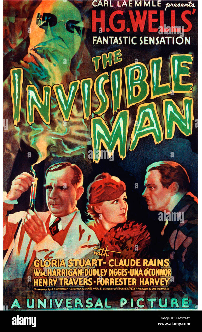 Studio Publicity Still: 'The Invisible Man' Poster  1933 Universal   File Reference # 31780 248 Stock Photo