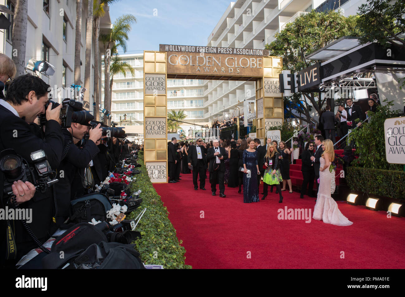 The 70th Annual Golden Globe Awards at the Beverly Hilton in Beverly Hills, CA on Sunday, January 13, 2013. Stock Photo