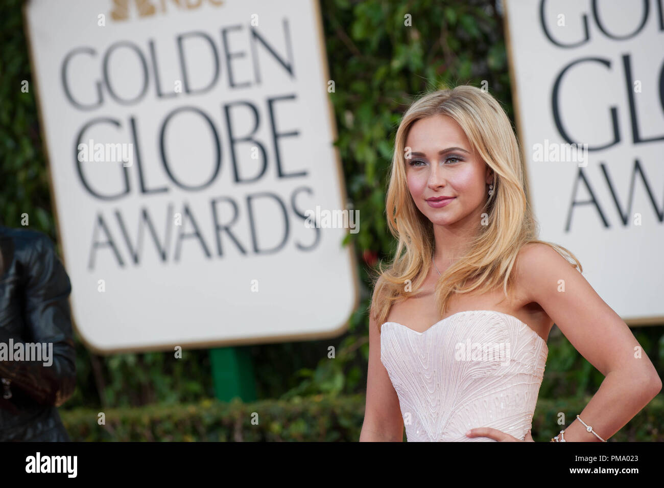 Nominated for BEST PERFORMANCE BY AN ACTRESS IN A SUPPORTING ROLE IN A SERIES, MINI-SERIES OR MOTION PICTURE MADE FOR TELEVISION for her role in “NASHVILLE”, actress Hayden Panettiere attends the 70th Annual Golden Globe Awards at the Beverly Hilton in Beverly Hills, CA on Sunday, January 13, 2013. Stock Photo