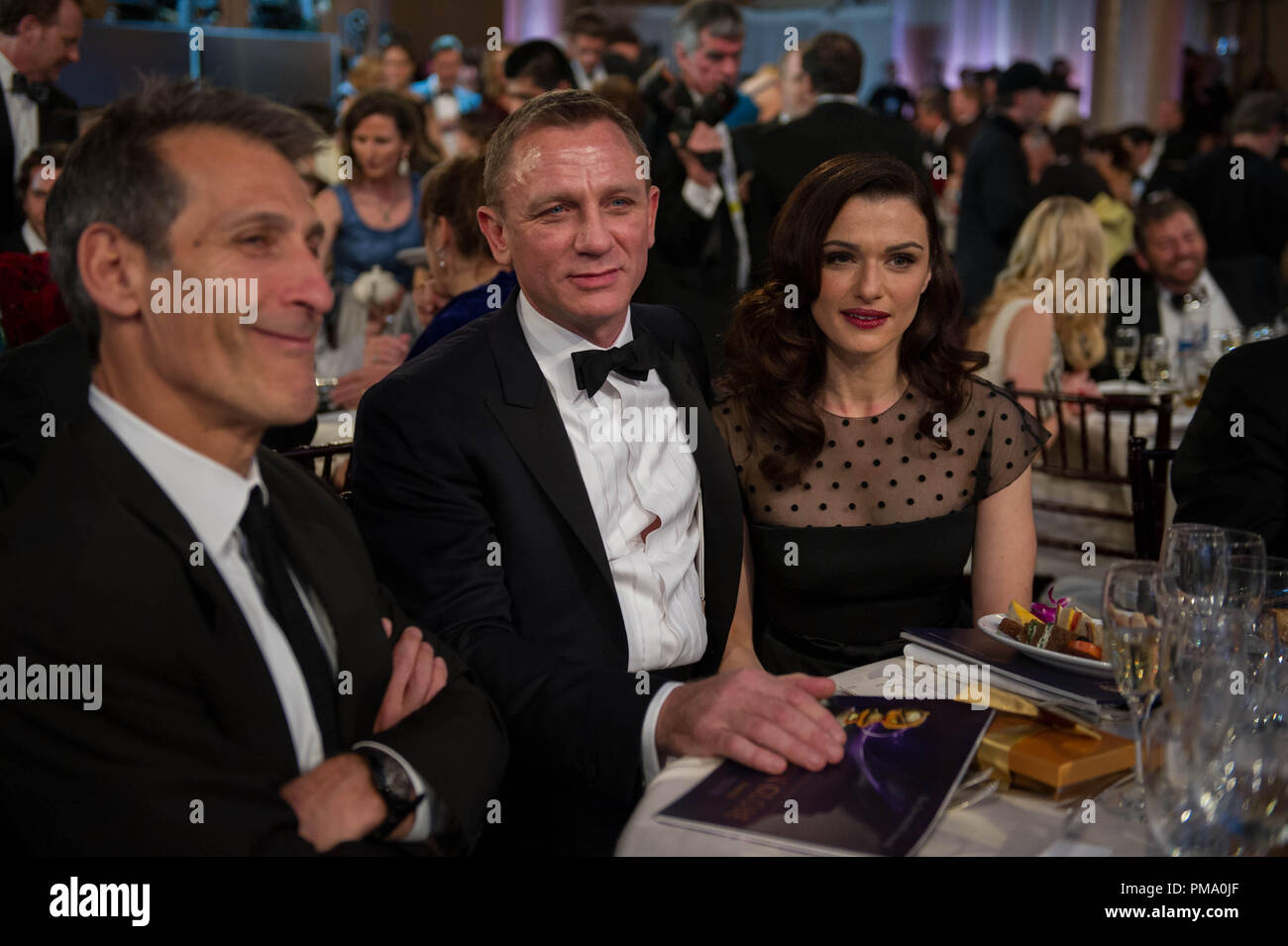 Daniel Craig and Rachel Weisz at the 70th Annual Golden Globe Awards at the  Beverly Hilton in Beverly Hills, CA